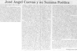 José Angel cuevas y su Summa Poética