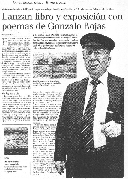 Lanzan libro y exposición con poemas de Gonzalo Rojas