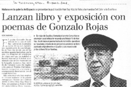 Lanzan libro y exposición con poemas de Gonzalo Rojas
