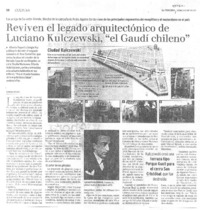 Reviven el legado arquitectónico de Luciano Kulczewski, "el Gaudí chileno"