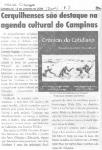 Cerquilhenses sao destaque na agenda cultural de Campinas