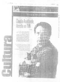 Claudio Arrendondo, Heredia en TVN
