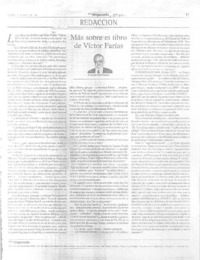 Más sobre el libro de Víctor Farías