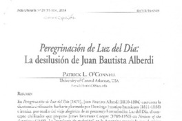 Peregrinación de luz del día: La desilusión de Juan Bautista Alberdi