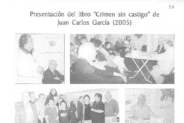 Presentación del libro "Crimen sin castigo" de Juan Carlos García (2005)