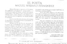 El poeta Miguel Serrano Fernández