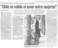 "Chileno valida el amor entre mujeres"