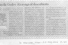 Lucía Godoy alcayaga al descubierto