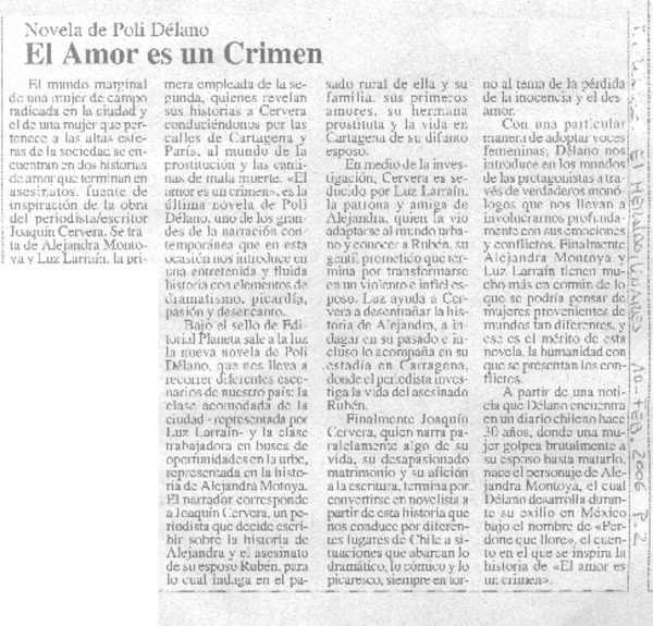 El Amor es un crimen