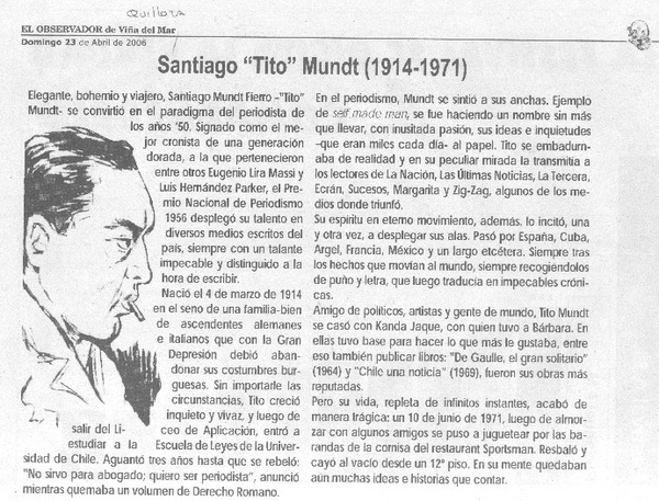 Santiago "Tito" Mundt (1914-1971)