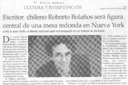 Escritor chileno Roberto Bolaño será figura central de una mesa redonda en Nueva York