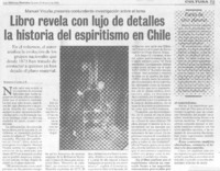 Libro revela con lujo de detalles la historia del espiritismo en Chile (entrevistas)