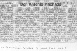 Don Antonio Machado
