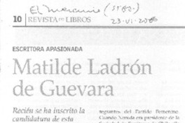 Matilde Ladrón de Guevara.