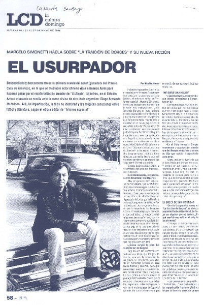 El usurpador [entrevista]