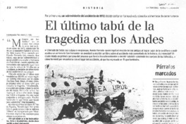 El último tabú de ña tragedia en Los Andes