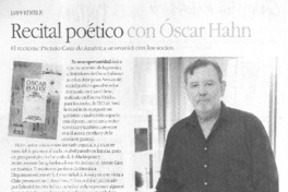 Recital poético con Óscar hahn