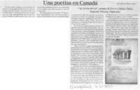 Una poetisa en Canadá
