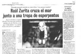 Raúl Zurita cruza el mar junto a una tropa de esperpentos [entrevista]