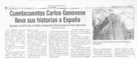 Cuentacuentos Carlos Genovese lleva sus historias a España
