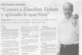 "Conocí a Zinedine Zidane a aplaudo lo que hizo" [entrevista]