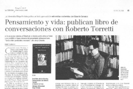 Pensamiento y vida: publican libro de conversaciones con Roberto Torretti
