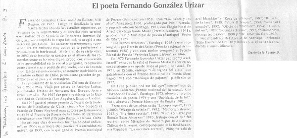El poeta Fernando González Urizar