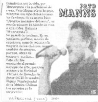 Patricio Manns [entrevista]