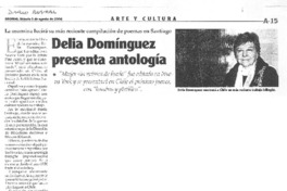 Delia Domínguez presenta antología.
