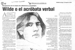 Wilde o el acróbata verbal (entrevista)