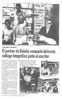 El Partner de Bolaño comparte delirante collage fotográfico junto al escritor