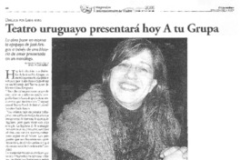 Teatro uruguayo presentará hoy A tu Grupa