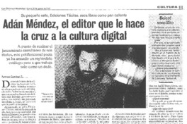 Adán Méndez, el editor que le hace la cruz a la cultura digital