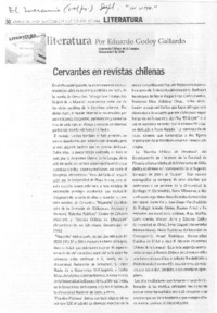 Cervantes en revistas chilenas