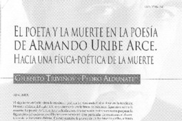 El poeta y la muerte en la poesía de Armando Uribe Arce