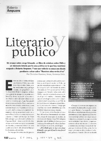 Literario y público (entrevista)