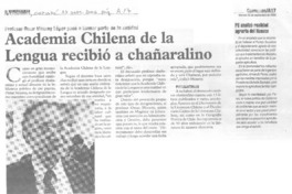 Academia Chilena de la Lengua recibió a chañaralino