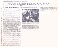 El Nobel según Ennio Moltedo : escritor porteño presentó ayer "Neruda poeta del cerro Florida"