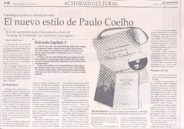 Estrategias para su última novela : el nuevo estilo de Paul Coelho