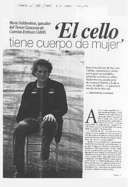 "El cello tiene cuerpo de mujer" (entrevista)