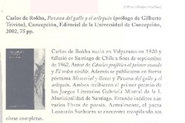 Carlos de Rokha, Pavana del gallo y el arlequín