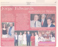Jorge Edwards agasajado en México