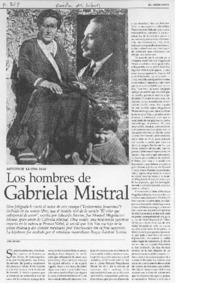 Los hombres de Gabriela Mistral
