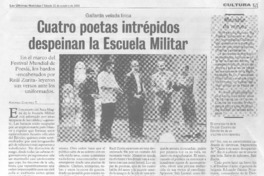 Cuatro poetas intrépidos despeinan la Escuela Militar