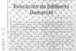Evocación de Edilberto Domarchi
