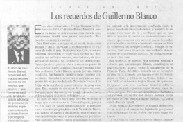 Los recuerdos de Guillermo Blanco