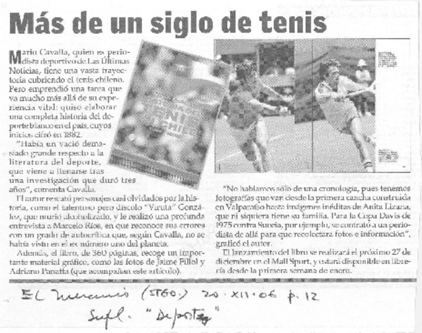 Más de un siglo de tenis