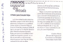 Bandeja de entrada : el Nobel para Gonzalo Rojas