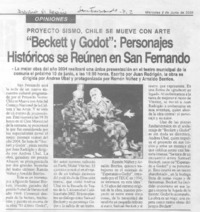"Beckett y Godot": Personajes históricos se reúnen en San Fernando