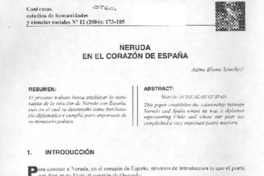 Neruda en el corazón de España